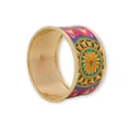 Moschino geometric-print bangle bracelet - Gold
