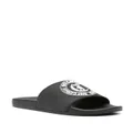 Just Cavalli logo-embossed flip-flops - Black
