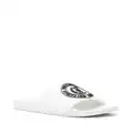 Just Cavalli logo-embossed flip-flops - White