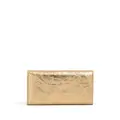 Marni Prisma tri-fold metallic leather wallet - Gold