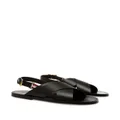 Bally Chateau crossover-strap leather sandals - Black