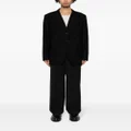 Yohji Yamamoto single-breasted cotton blazer - Black
