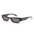 Karl Lagerfeld KL Monogram rectangle-frame sunglasses - Black