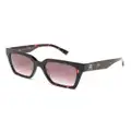 Tommy Hilfiger tortoiseshell oversize-frame sunglasses - Brown