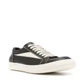 Rick Owens lace-up leather sneakers - Black