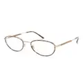 Giorgio Armani Panto round-frame glasses - Gold