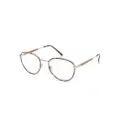 Giorgio Armani Panto round-frame glasses - Gold