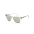 Lacoste logo-engraved square-frame sunglasses - Grey