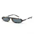 Giorgio Armani oval-frame sunglasses - Brown