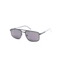 Lacoste double-bridge rectangle-frame sunglasses - Black