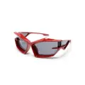 Givenchy Eyewear Giv Cut shield-frame sunglasses - Red