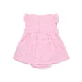 guess kids broderie anglaise cotton dress - Pink