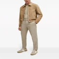BOSS long-sleeve suede shirt jacket - Neutrals