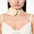 Blumarine floral-appliqué choker necklace - Neutrals
