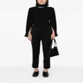Helmut Lang detachable-scarf silk blouse - Black