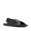 Y-3 chunky leather sandals - Black