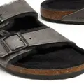 Birkenstock Arizona shearling-trim sandals - Grey