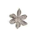 Dolce & Gabbana Lily crystal-embellished brooch (35mm) - Silver