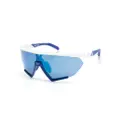 adidas geometric-frame sunglasses - Blue