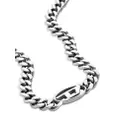 Diesel Oval D curb-chain necklace - Silver