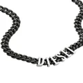 Diesel logo-lettering chain necklace - Black