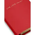 Smythson Live, Laugh, Love leather notebook - Red