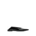 Saint Laurent Chris 05 leather ballerina shoes - Black