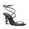 Saint Laurent Opyum 120mm YSL heel sandals - Black