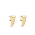 Saint Laurent Comet triangle earrings - Gold