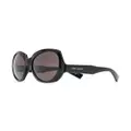 Saint Laurent oversized tinted sunglasses - Black