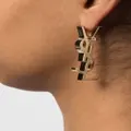 Saint Laurent monogram-lettering earring - Gold