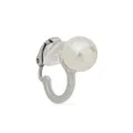 Saint Laurent pearl-detail earcuff - White