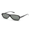 Saint Laurent SL 609 oversize-frame sunglasses - Brown