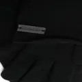 Saint Laurent logo-patch cashmere gloves - Black