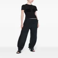 Dion Lee belted layered trousers - Black