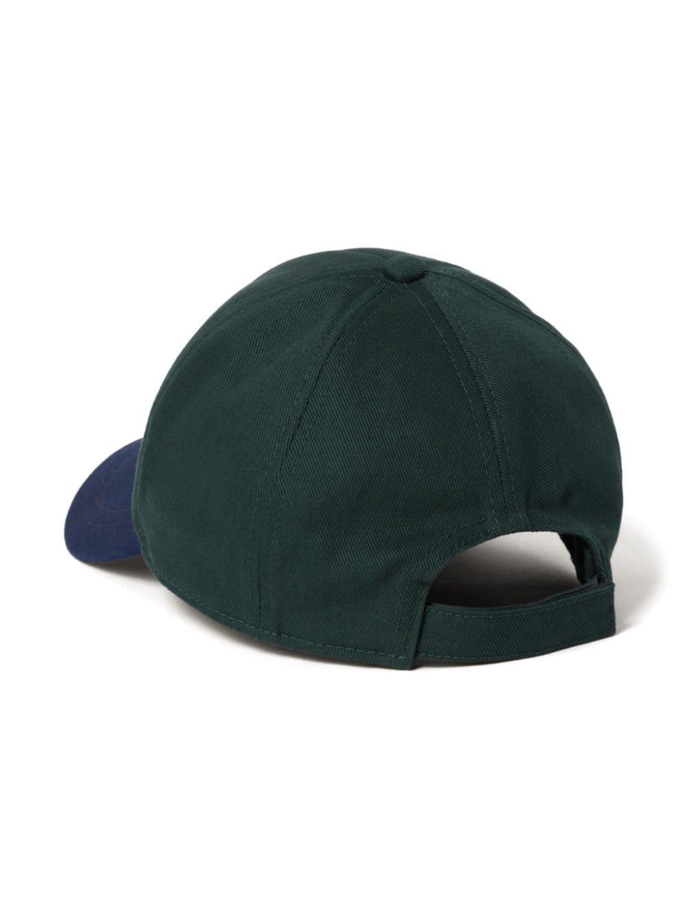 Miu Miu logo-embroidered baseball cap - Green