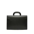 Bally logo-engraved leather laptop bag - Black
