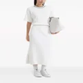 Brunello Cucinelli cable-knit cotton dress - White