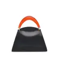Ferragamo sculpted-handle leather tote bag - Black