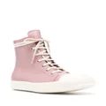 Rick Owens high-top leather sneakers - Pink