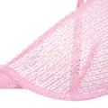 Kiki de Montparnasse Crochet mesh demi bra - Pink