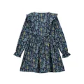 Vilebrequin ruffle-trim abstract-print dress - Blue
