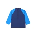 Petit Bateau logo-print colour-block swimming T-shirt - Blue
