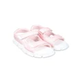 Calvin Klein Kids logo-embossed flatform sandals - Pink