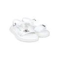 Calvin Klein Kids logo-appliqué flatform sandals - White