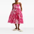 ERDEM floral-print cotton dress - Pink