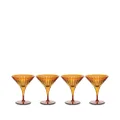 L'Objet Prism martini glasses (set of four) - Orange