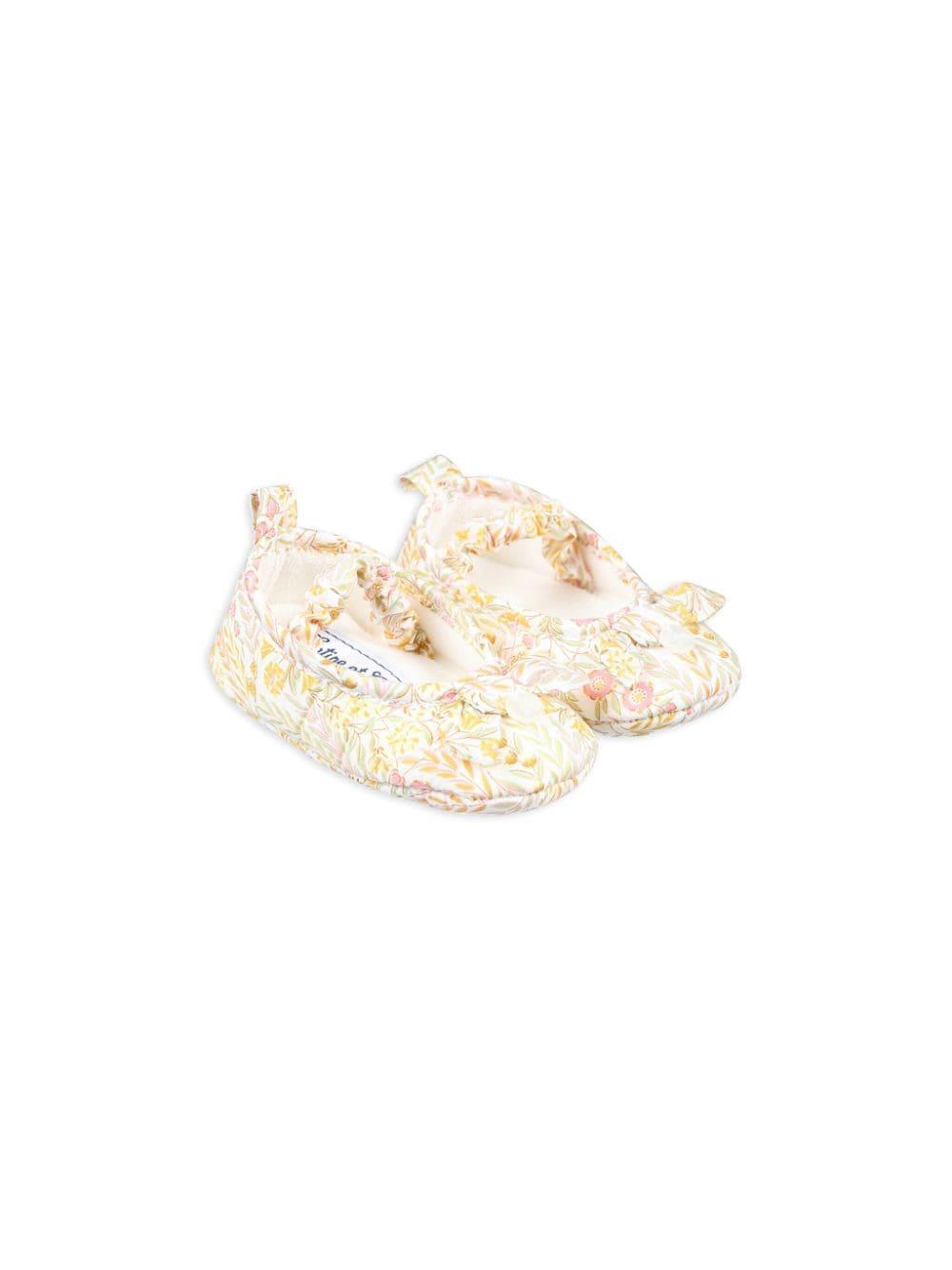 Tartine Et Chocolat floral-print ballerina shoes - Neutrals