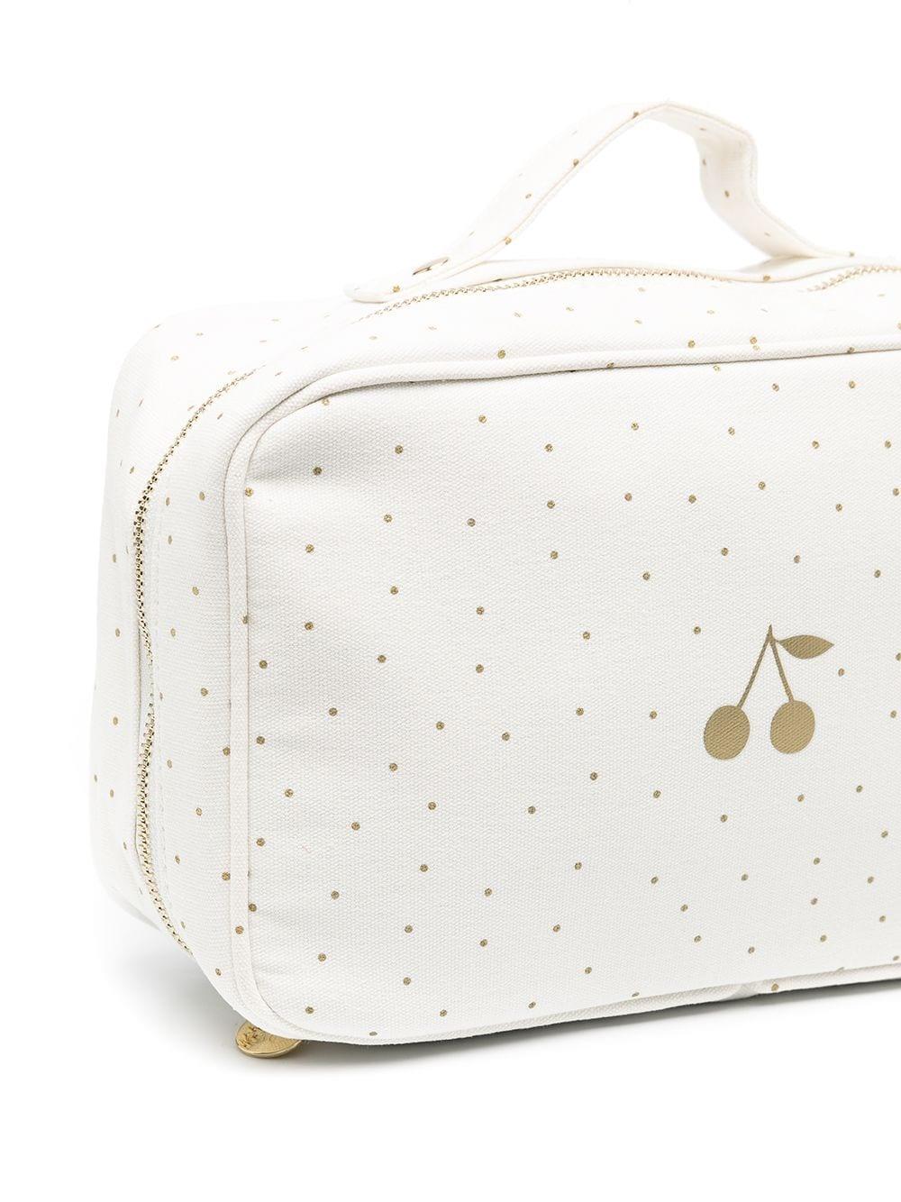 Bonpoint polka dot print cotton carry case - Neutrals