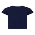 Petit Bateau logo-embroidered cotton T-shirt - Blue